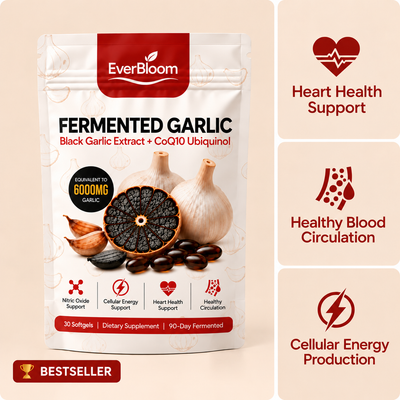 EverBloom® Fermented Black Garlic Extract + CoQ10 Ubiquinol