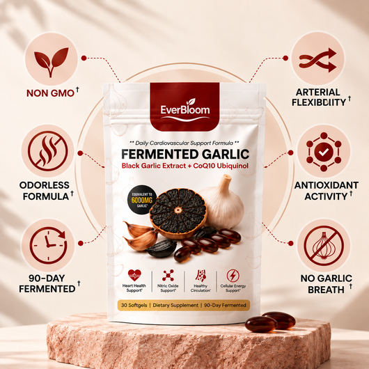 EverBloom® | Fermented Black Garlic + CoQ10 Ubiquinol - brain fogg