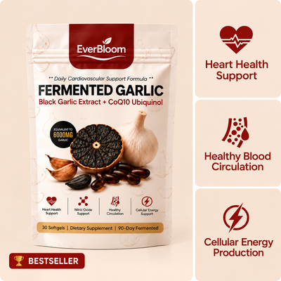 EverBloom® | Fermented Black Garlic + CoQ10 Ubiquinol - brain fogg