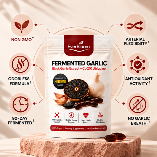 EverBloom® Fermented Black Garlic Extract + CoQ10 Ubiquinol