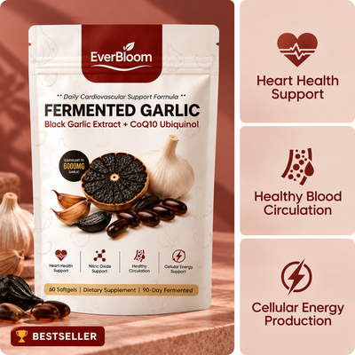 EverBloom® Fermented Black Garlic Extract + CoQ10 Ubiquinol