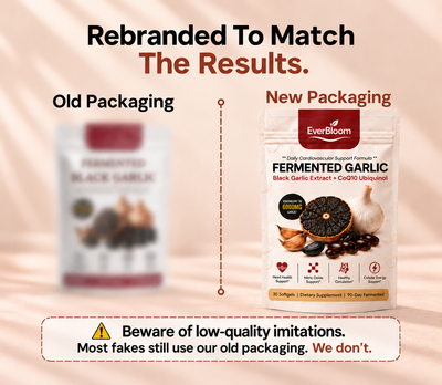 EverBloom® | Fermented Black Garlic + CoQ10 Ubiquinol - brain fogg