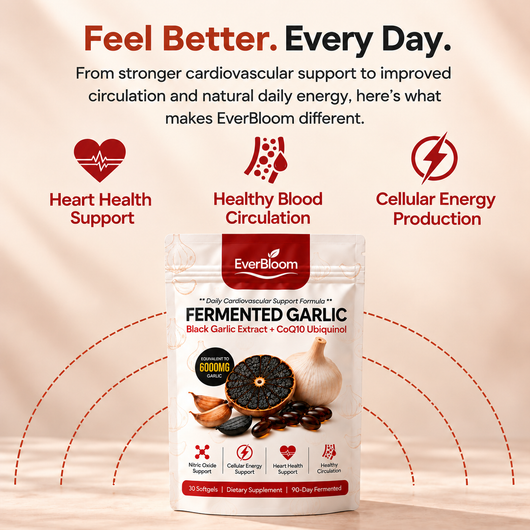EverBloom® Fermented Black Garlic Extract + CoQ10 Ubiquinol
