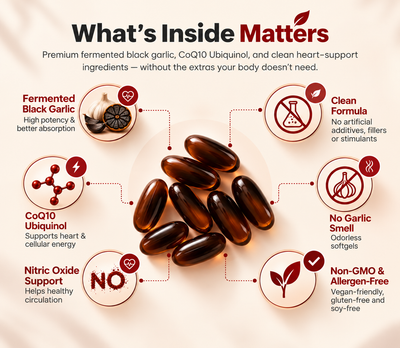 EverBloom® Fermented Black Garlic Extract + CoQ10 Ubiquinol